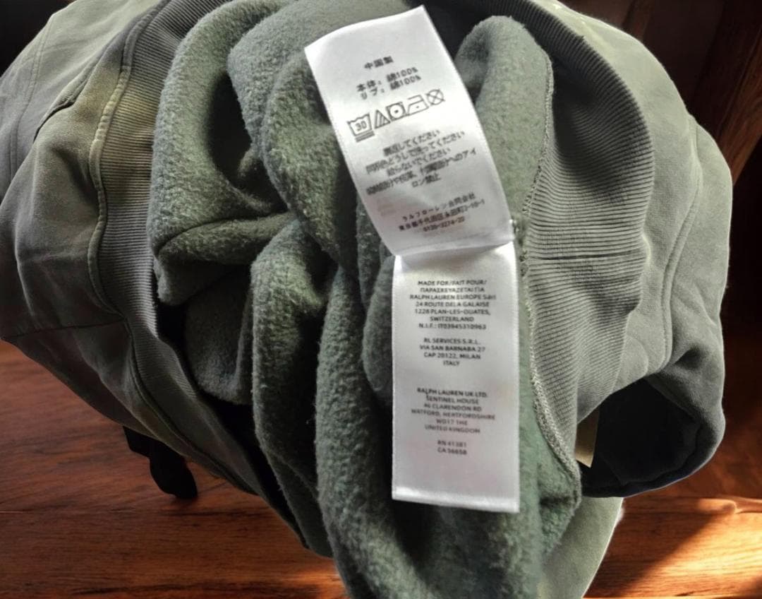 kazuto0425jp【DOUBLE RLフードパーカー/バッファロXL