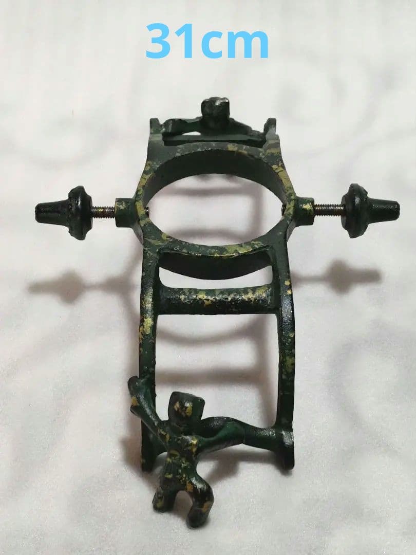 特製美術床置　金属工芸　御所車　花器　花生　花びん　花入　菊模様　置物飾り