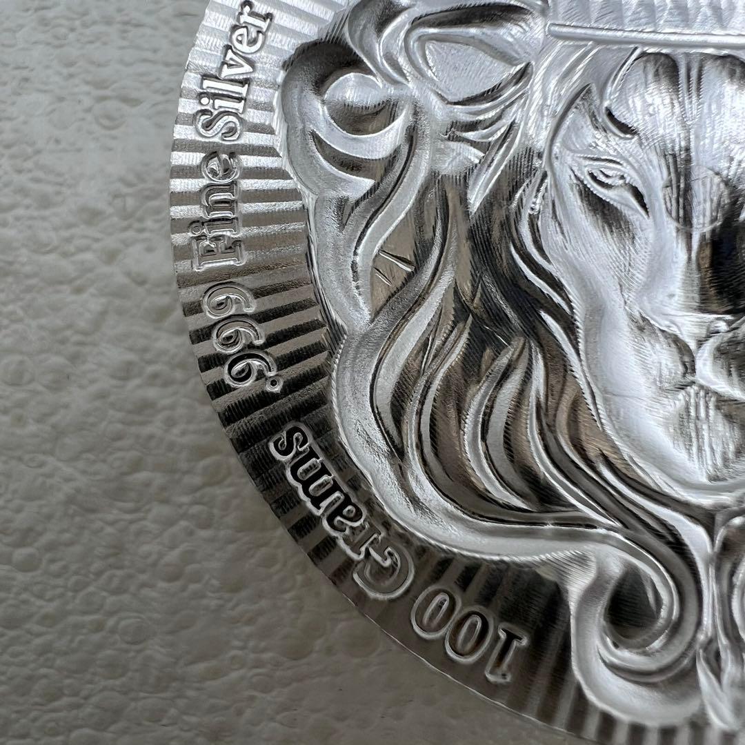 純銀 100g スコッツデールライオン　スタッカー