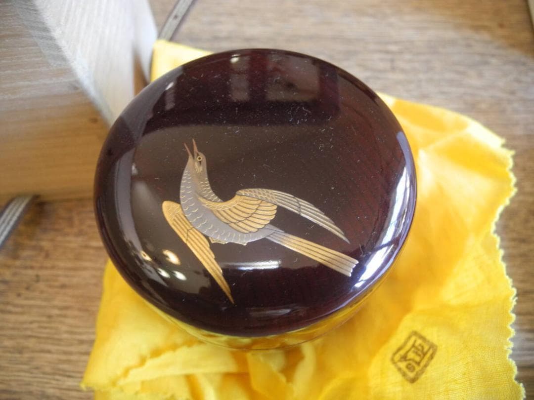 C３２）茶道具　坂本正春　棗（なつめ）時鳥　ホトトギス