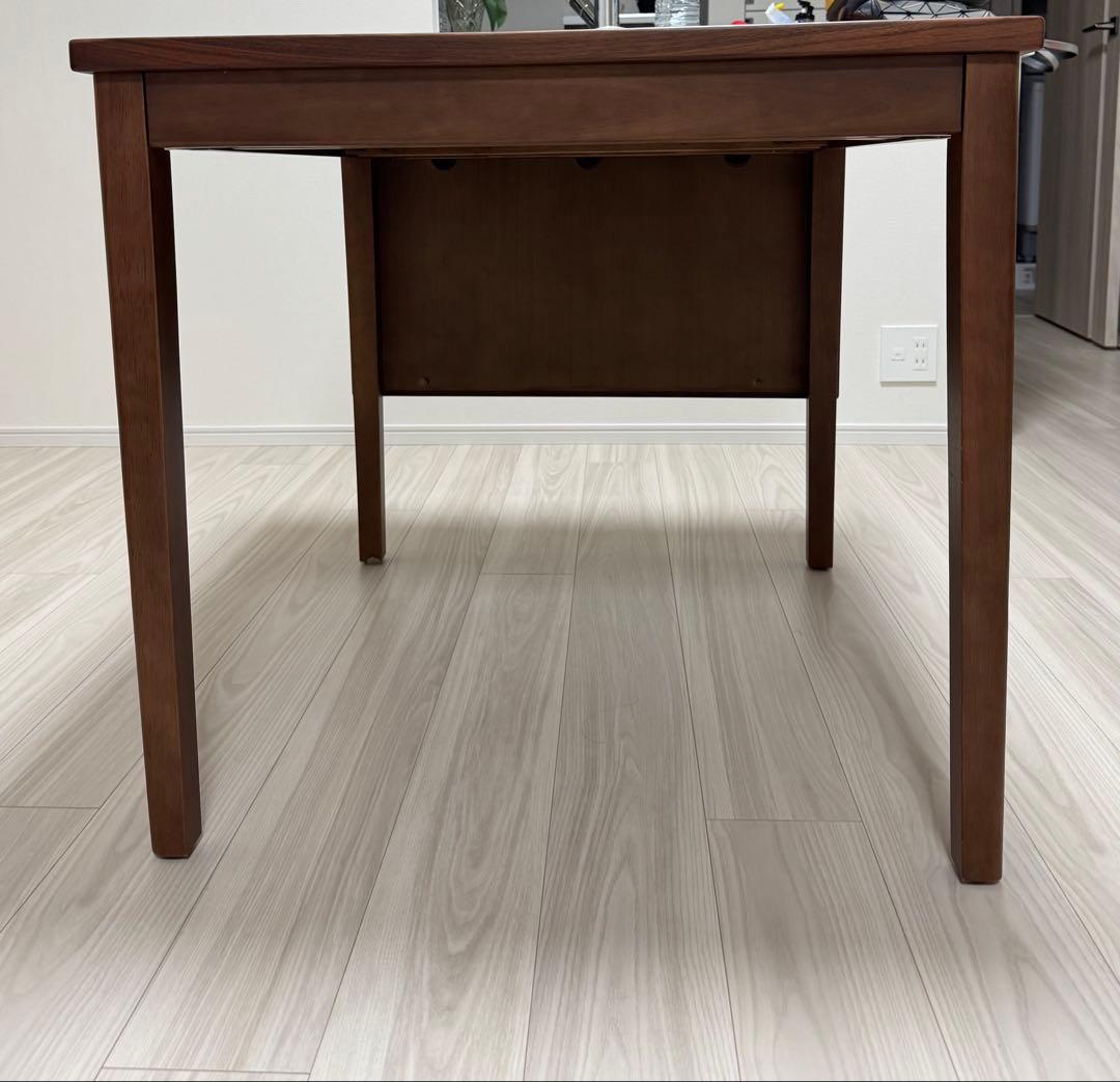 ウォルナット折りたたみ式ダイニングテーブル