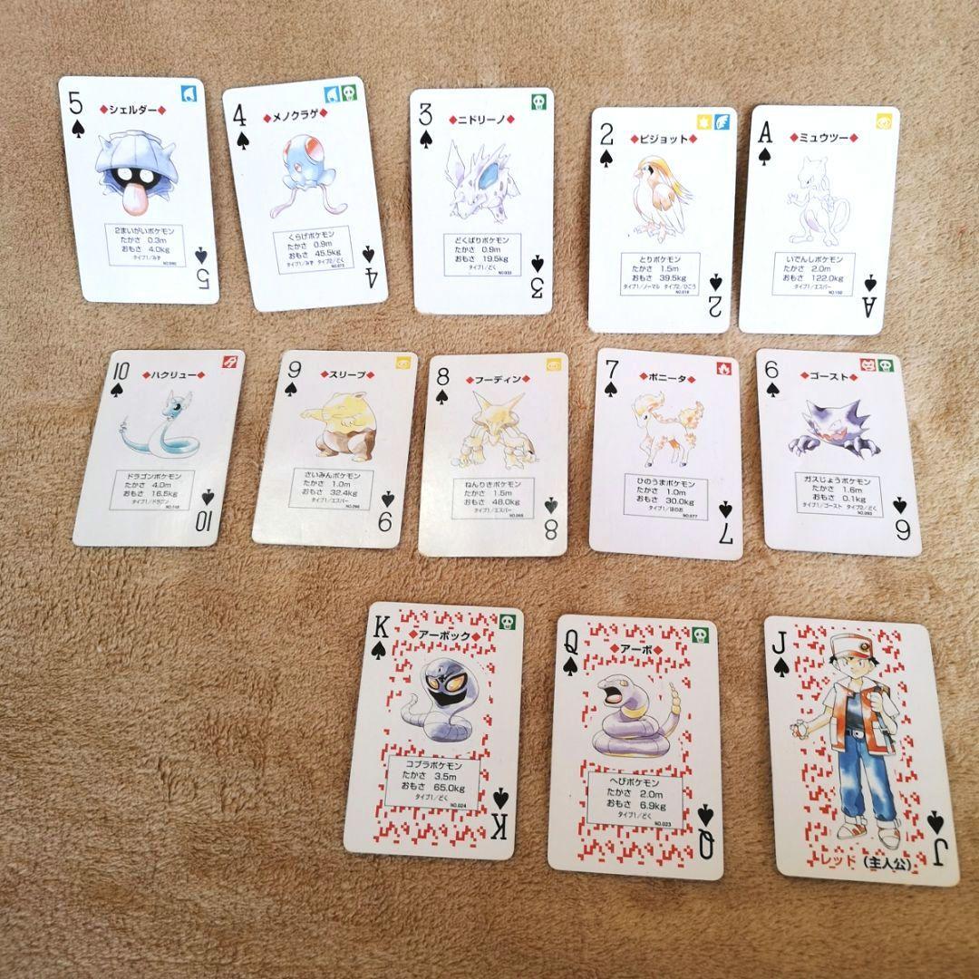 【平成レトロ　1996　希少】　初代ポケモントランプ(赤)　 Pokémon