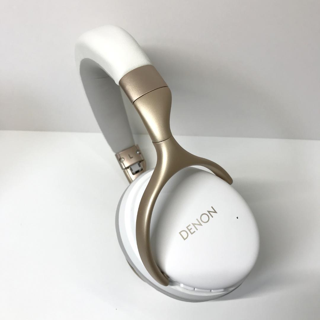 【美品】DENON デノン AH-GC25W ワイヤレスヘッドホン ホワイト