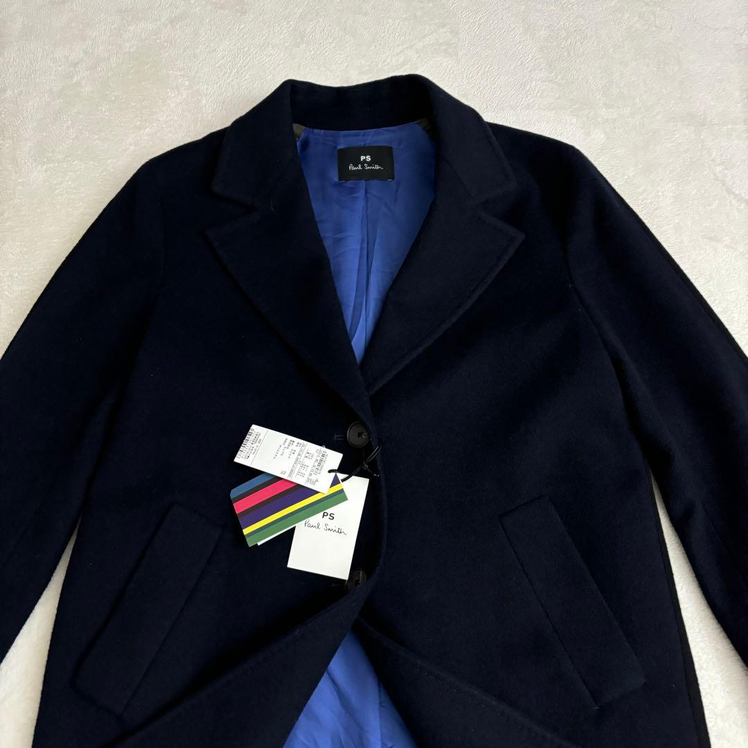 新品未使用 ポールスミス バイカラー カシミヤウール チェスターコート L相当