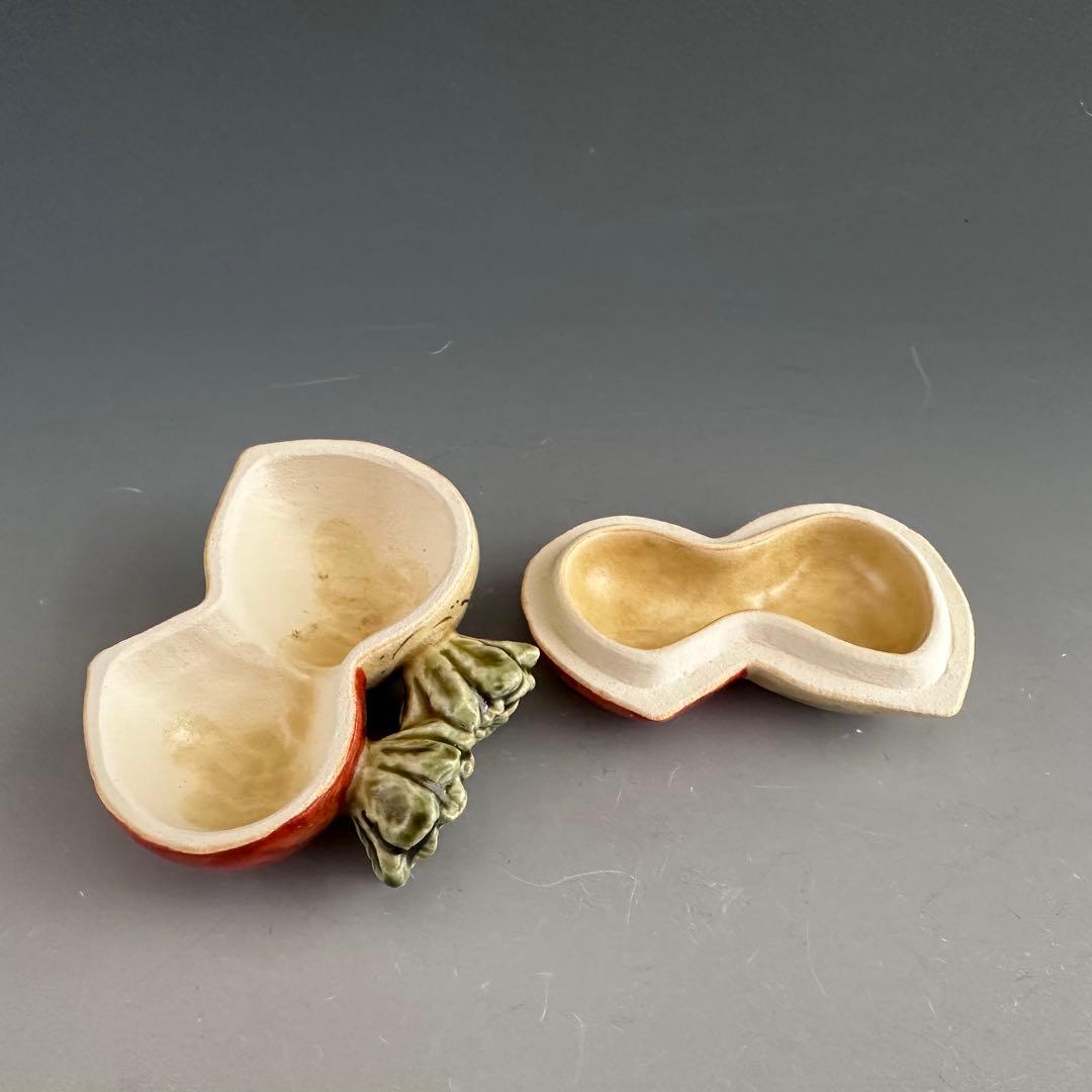 茶道具　色絵　蕪　香合　中村秋峰　共箱　京焼　清水焼　京都　陶芸　茶会　師走