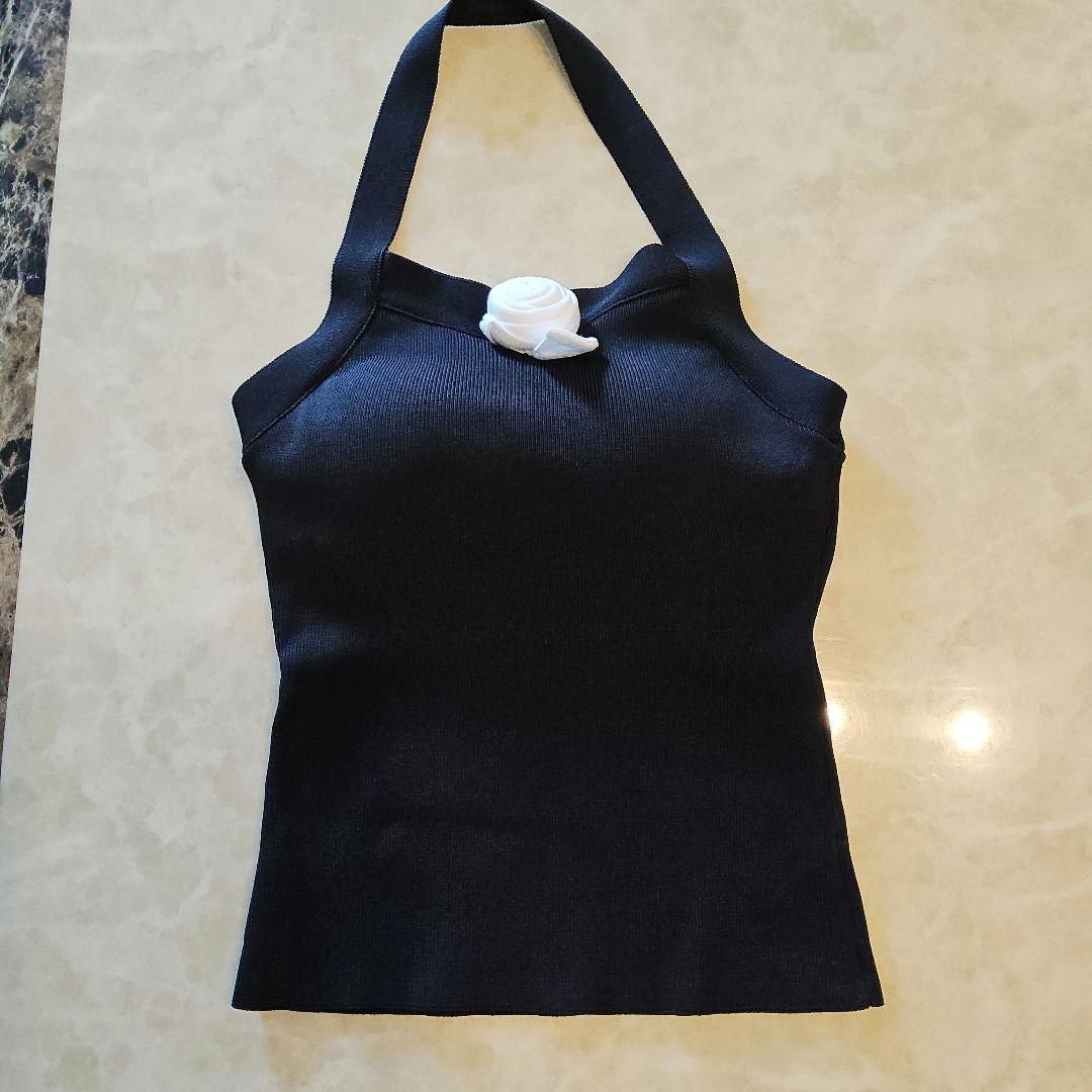 bibiy . ROSETTE TANK TOP ローズ タンクトップ