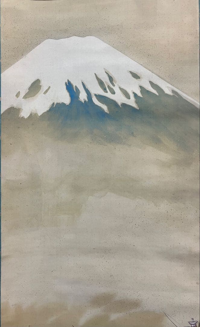 小山栄達【武者 図】絹本　掛軸　共箱