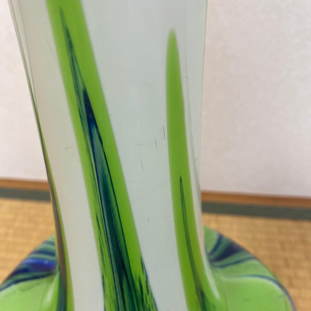 53cm 70`sイタリアヴィンテージハンドメイド花瓶　大型フラワーベース