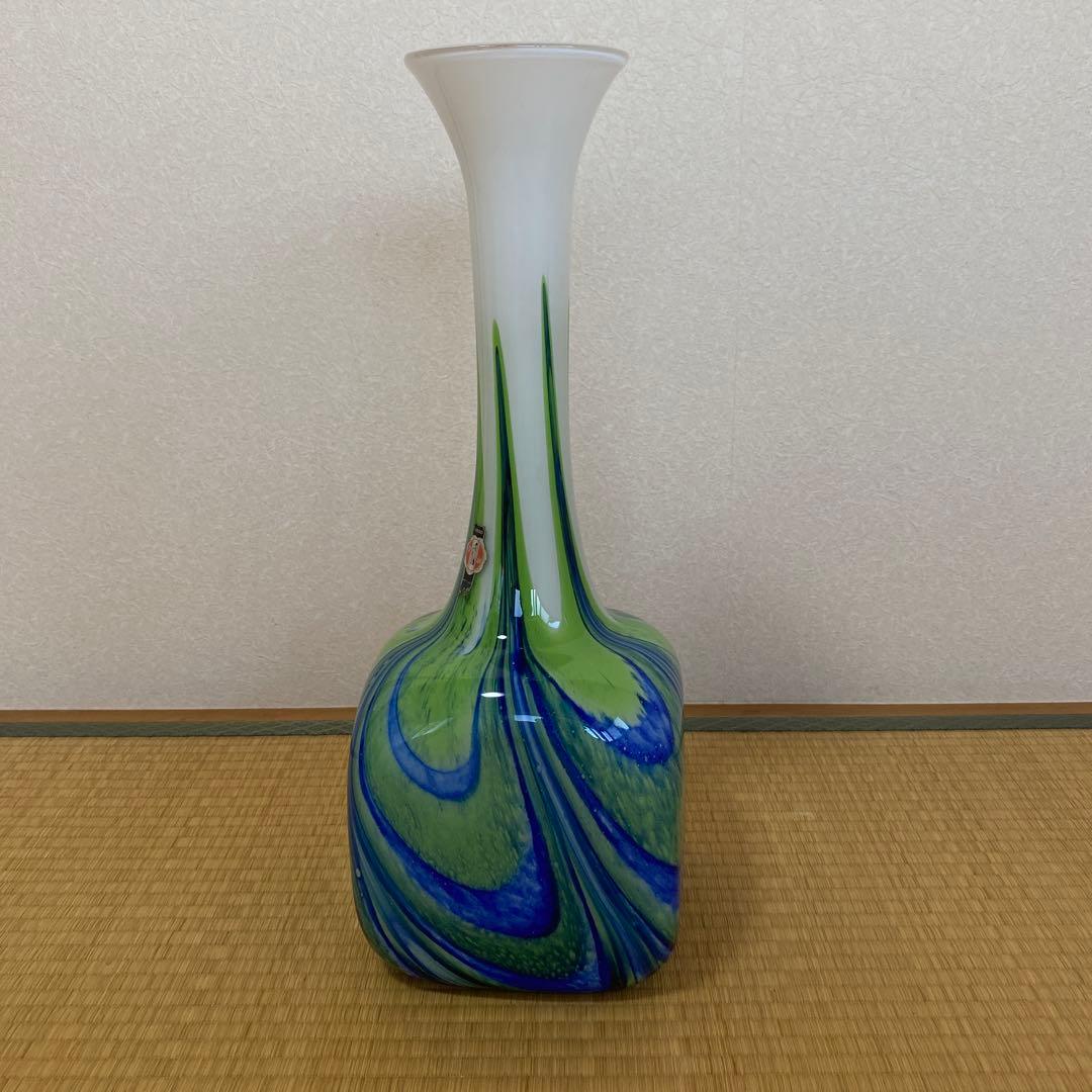 53cm 70`sイタリアヴィンテージハンドメイド花瓶　大型フラワーベース