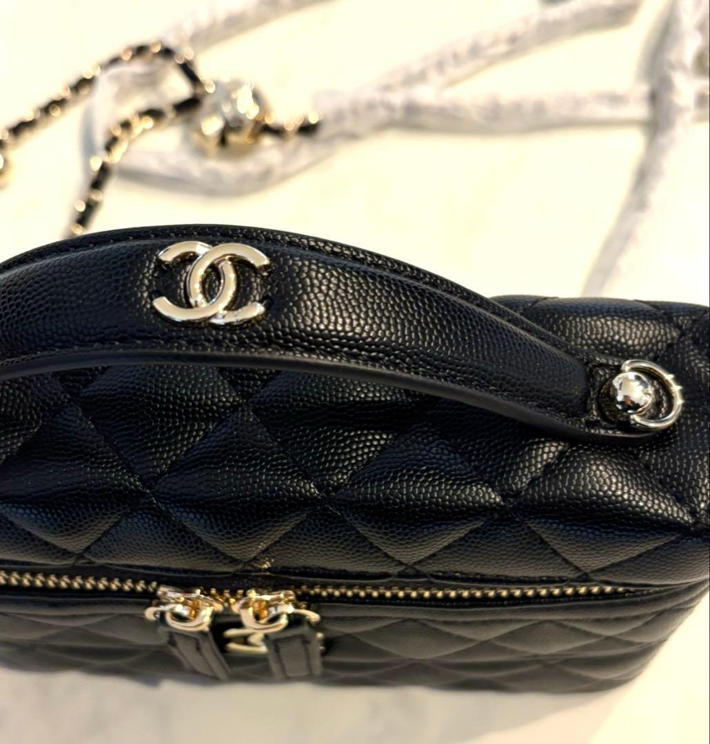 【非売品】CHANEL シャネル ノベルティ ブラックレザーショルダーバッグ