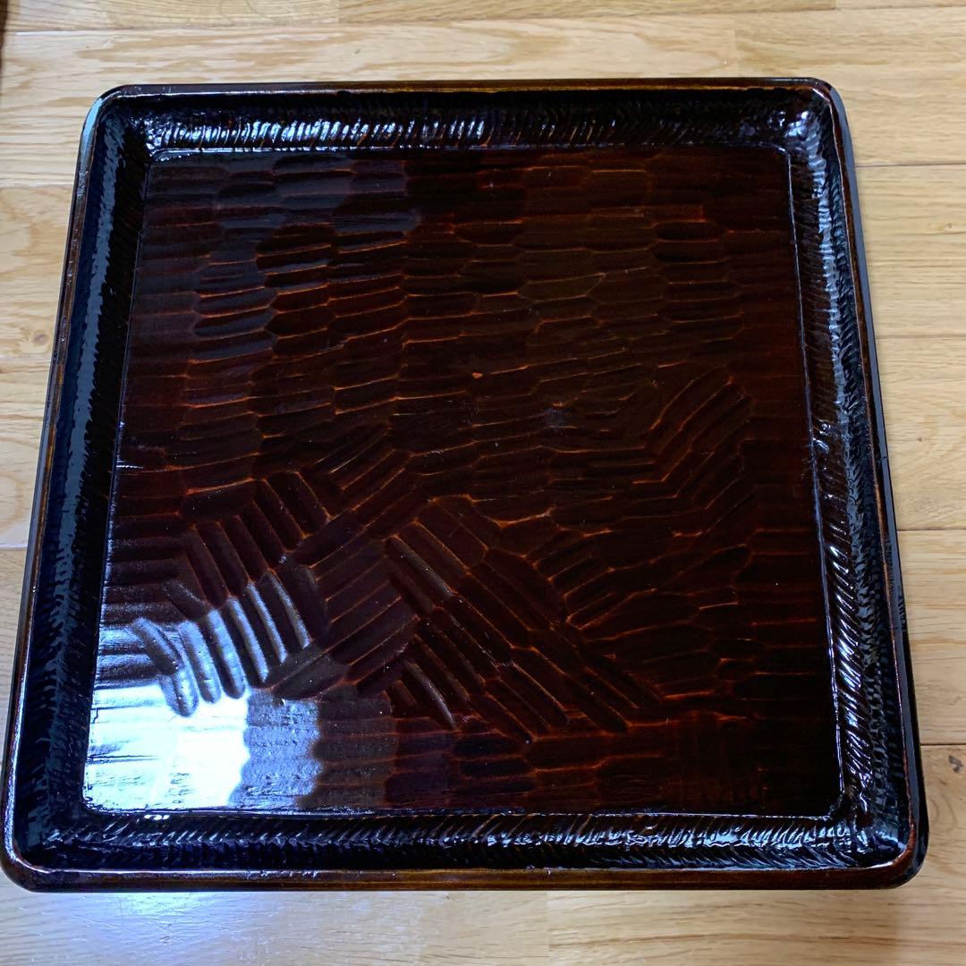 さぬき彫り四角形 膳 4枚セット