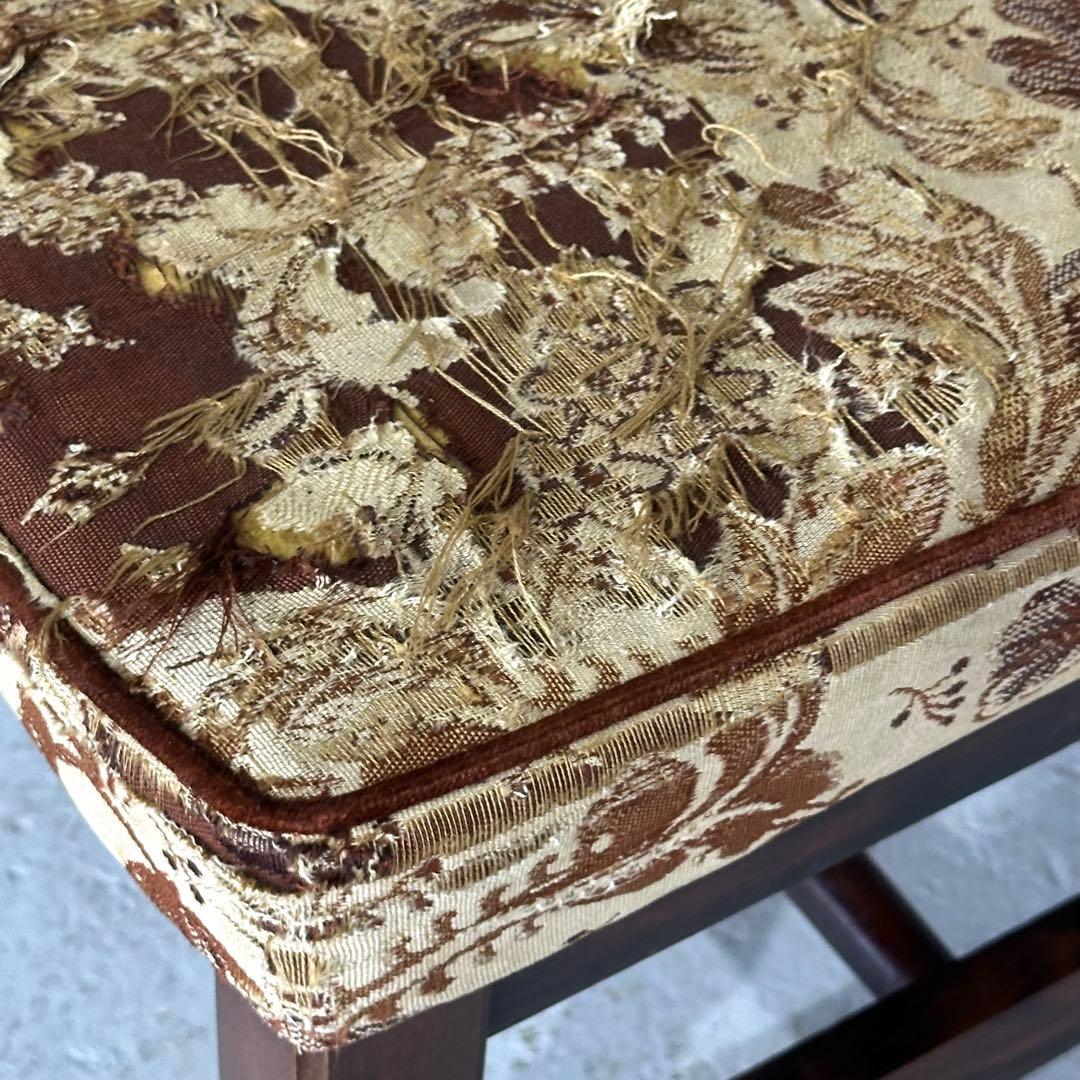 ✦80s✦昭和レトロ ゴブラン織 ヴィンテージ スピンドルチェア 木製 古家具