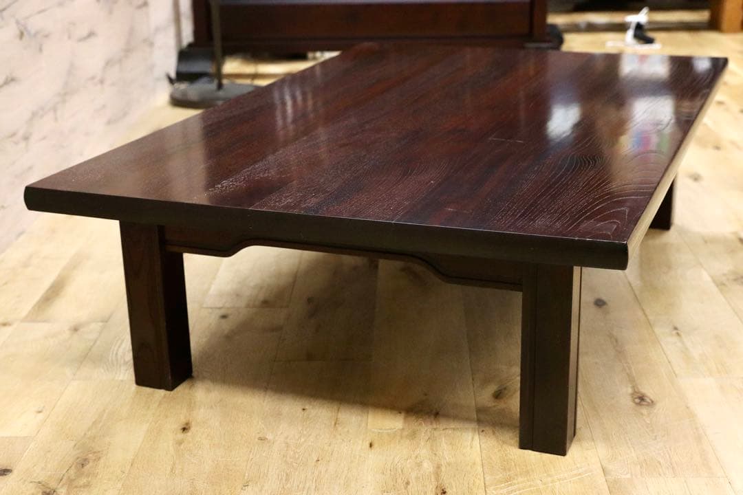 GMHH107○九州民芸家具 欅無垢材 センターテーブル リビングテーブル 座