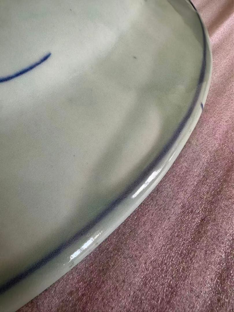 【希少】特大古伊万里　飾り皿　直径62cm　伊万里　古地図 染付　時代物　旧国名