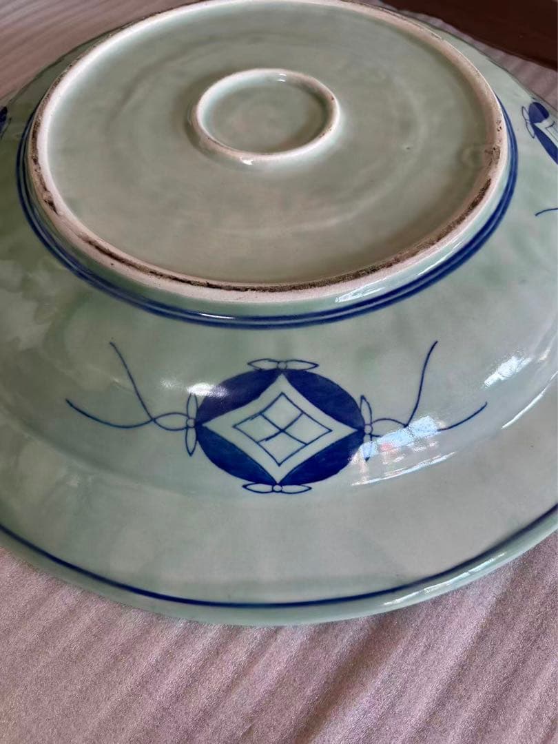 【希少】特大古伊万里　飾り皿　直径62cm　伊万里　古地図 染付　時代物　旧国名