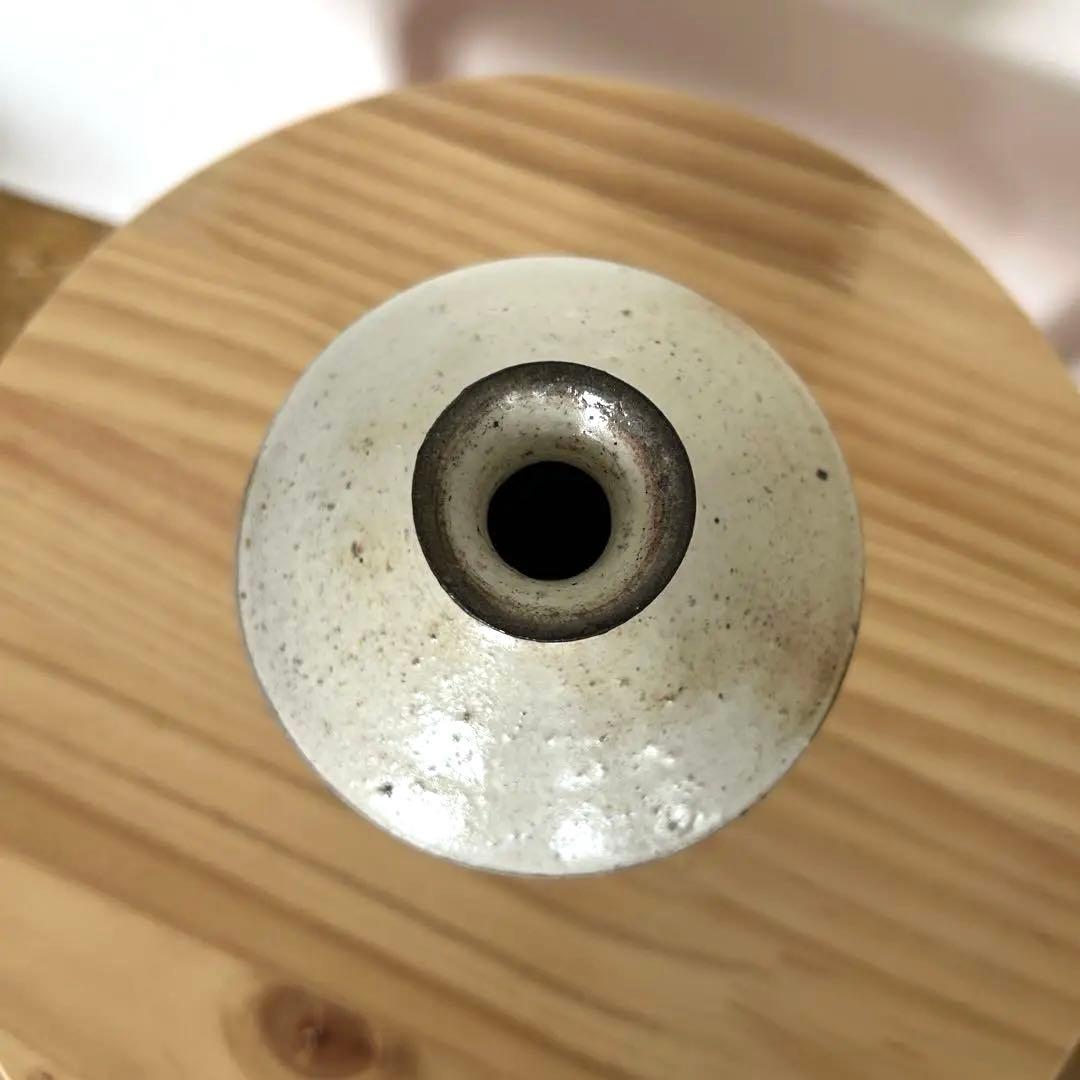 境道一 粉引 花入れ 花瓶