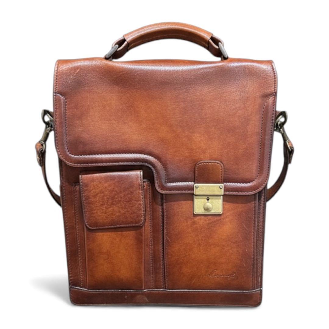 青木鞄 Lugard G3 本革 A4対応 2WAYショルダー5221 ブラウン