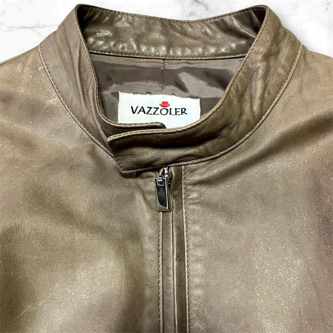 VAZZOLER シングルライダース　VERA PELLE レザー　イタリア製