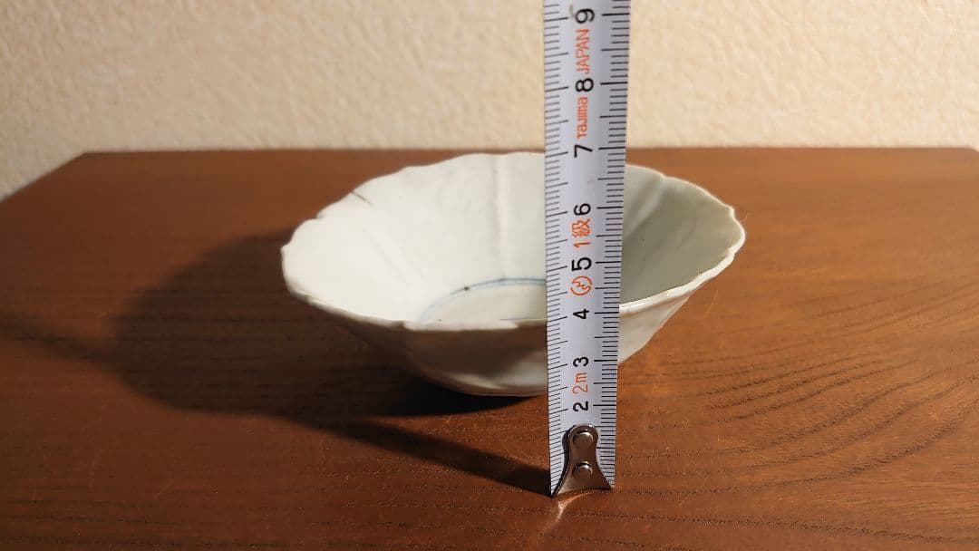 古九谷　初期伊万里　古伊万里　伊万里　角福　染付　太明成化年製　陽刻　華草文１客