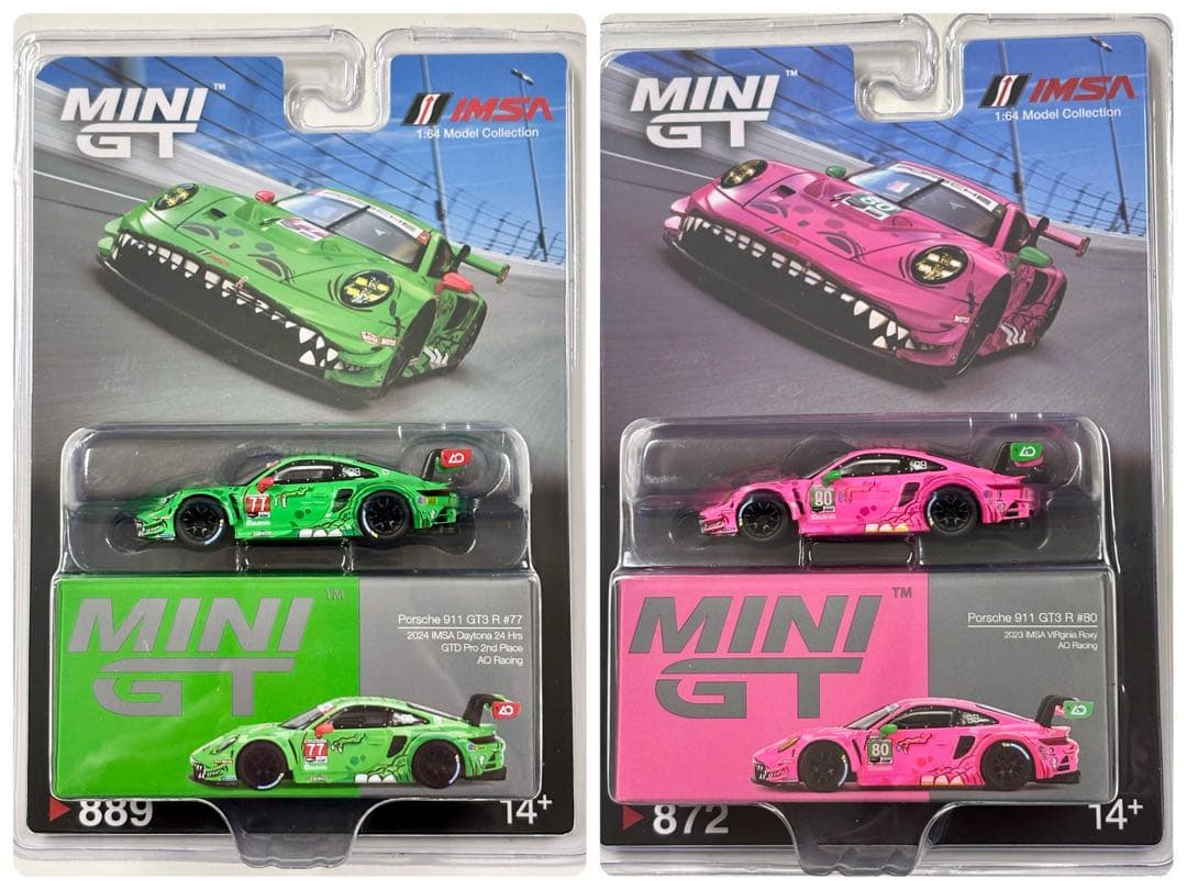 MINI GT 1/64 ポルシェ #80 ROXY ＆ #77 REXY