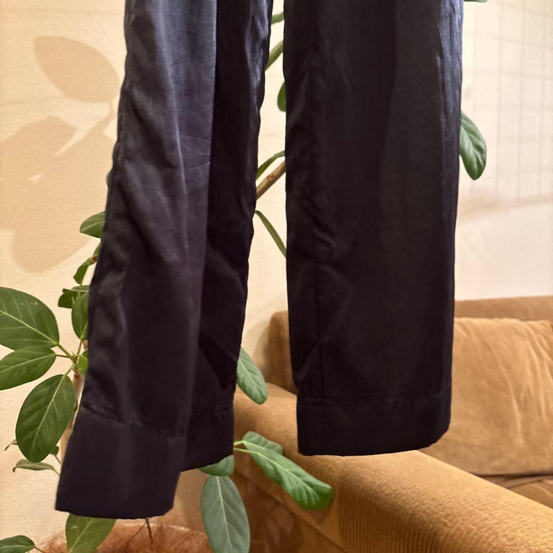 Tibi ネイビーサテンカーゴパンツ 34 Deuxieme Classe