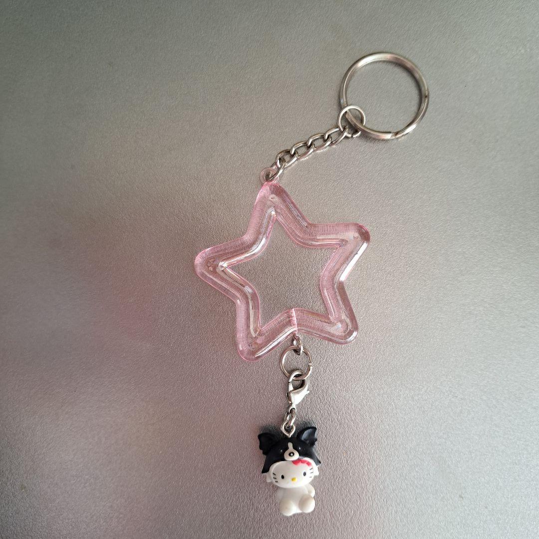 キティ　わんこ　星付き　キーホルダー