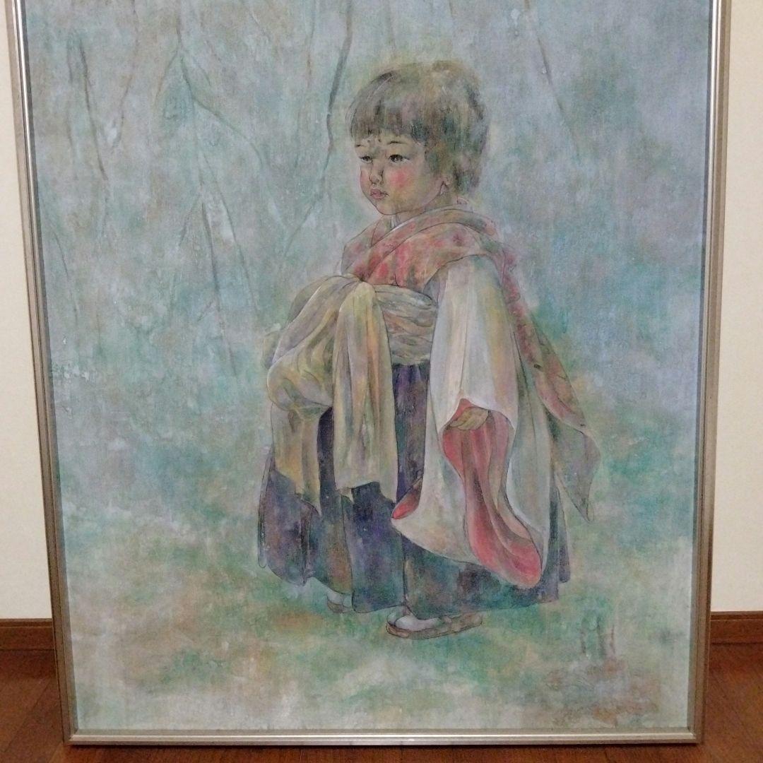 絵画　特大サイズ　涼　絵　レトロ　アート　大きいサイズ