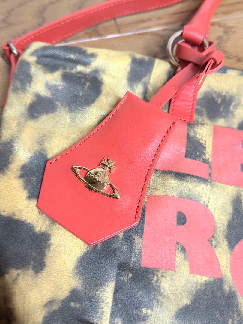 VivienneWestwood ショルダーバッグ ヒョウ柄 イエロー