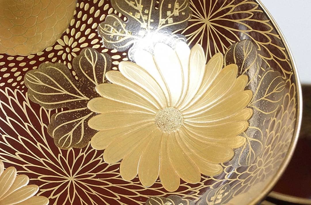 本漆器 金蒔絵　吸物椀 5点セット　茶懐石道具