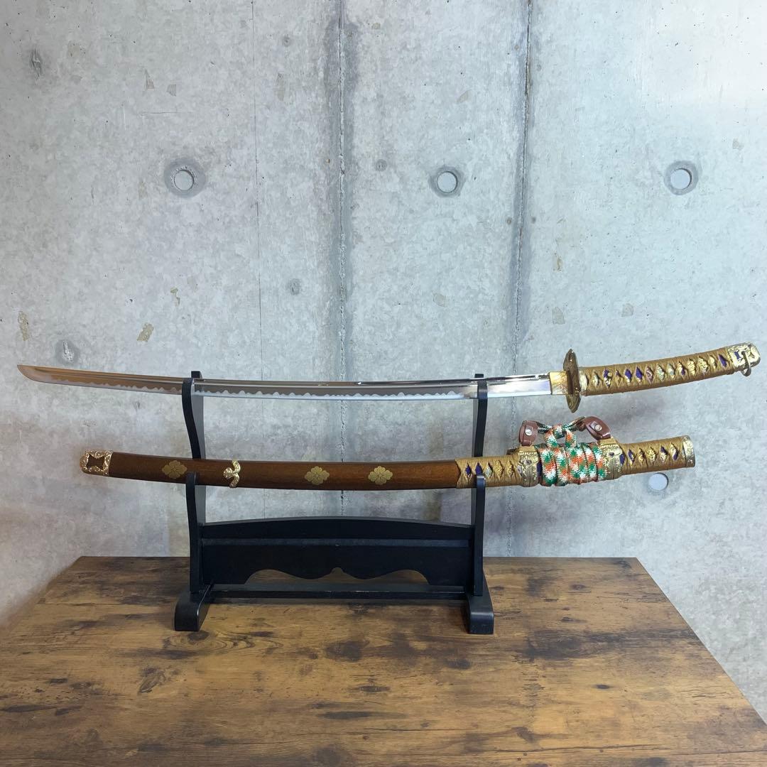 【模造刀/居合刀】長刀　金属製　武具　コレクション美術居合刀剣