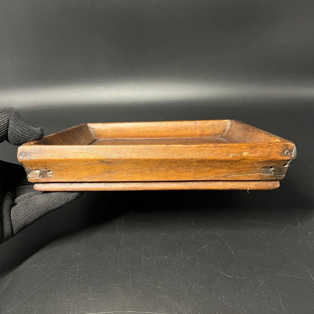 李朝 四方盆 木製 角盆 酒盆 茶盆 古民藝 朝鮮古美術 民藝 花台 展示台