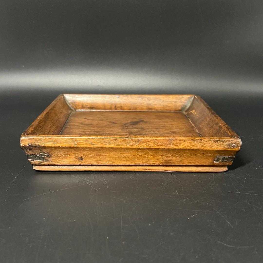 李朝 四方盆 木製 角盆 酒盆 茶盆 古民藝 朝鮮古美術 民藝 花台 展示台