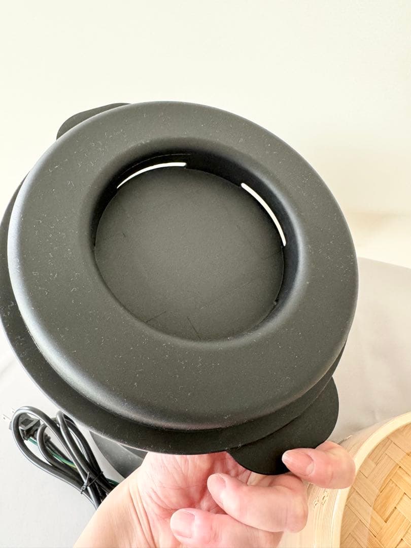 未使用 O'MUSU オムス Ocrasi せいろ電気蒸し器 黒