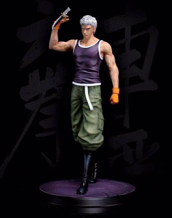 BLEACH 黒衣少年図 六車拳西 ガレージキット ガレキ スタチュー①