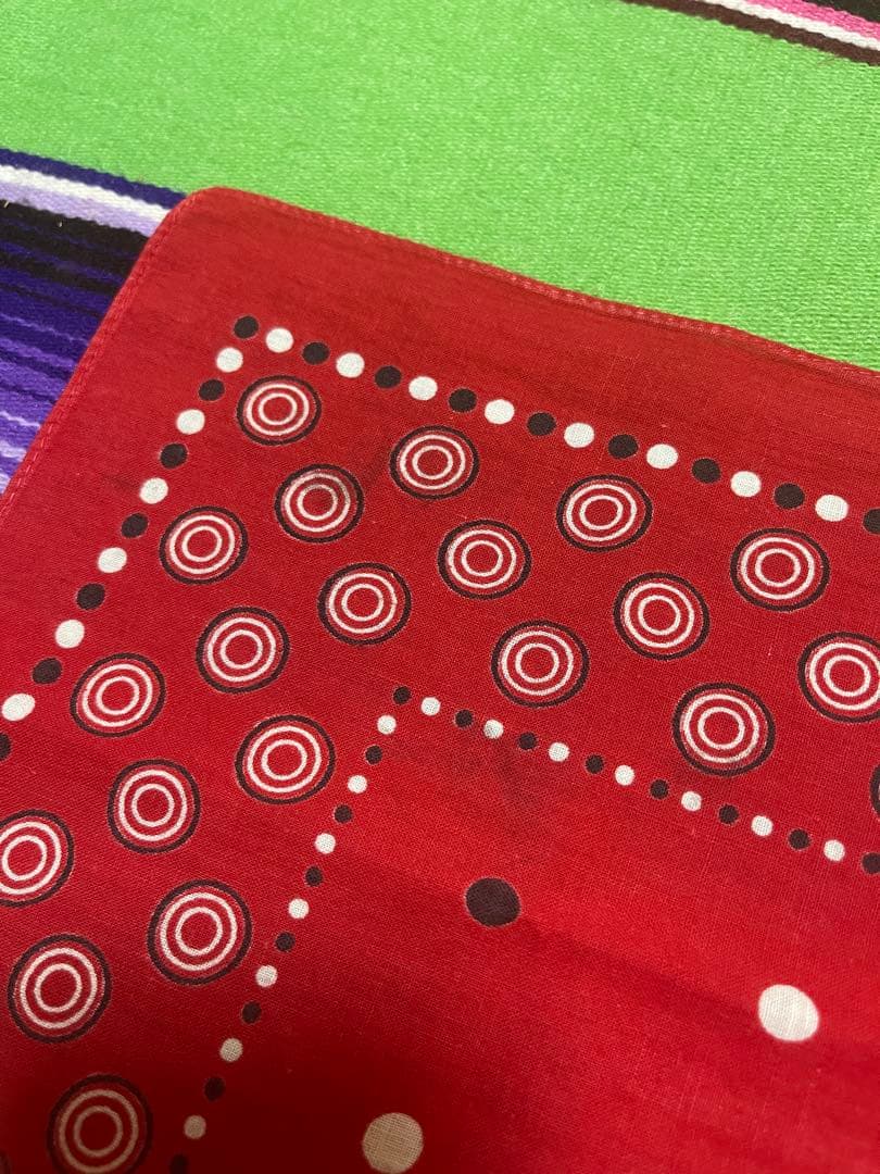 【REN 】②③③40s USA製 バンダナ ELEPHANT ゾウ 下鼻