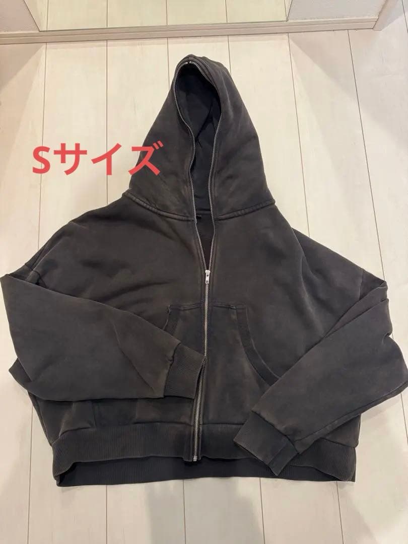 トップス Entire Studios ETERNAL ZIP WASHED BLACK