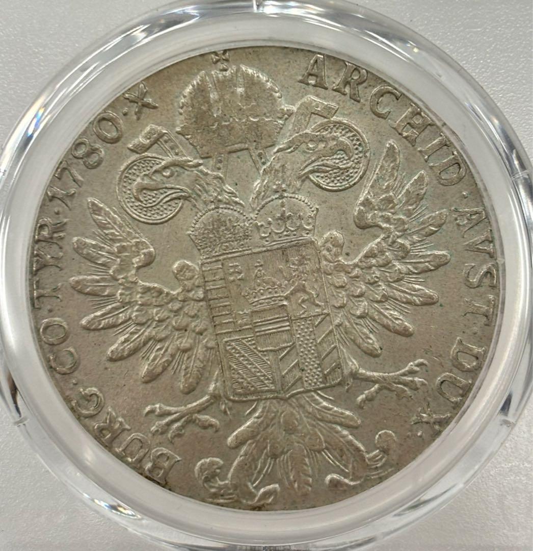 1780年オーストリア マリア・テレジアターレル 大型銀貨