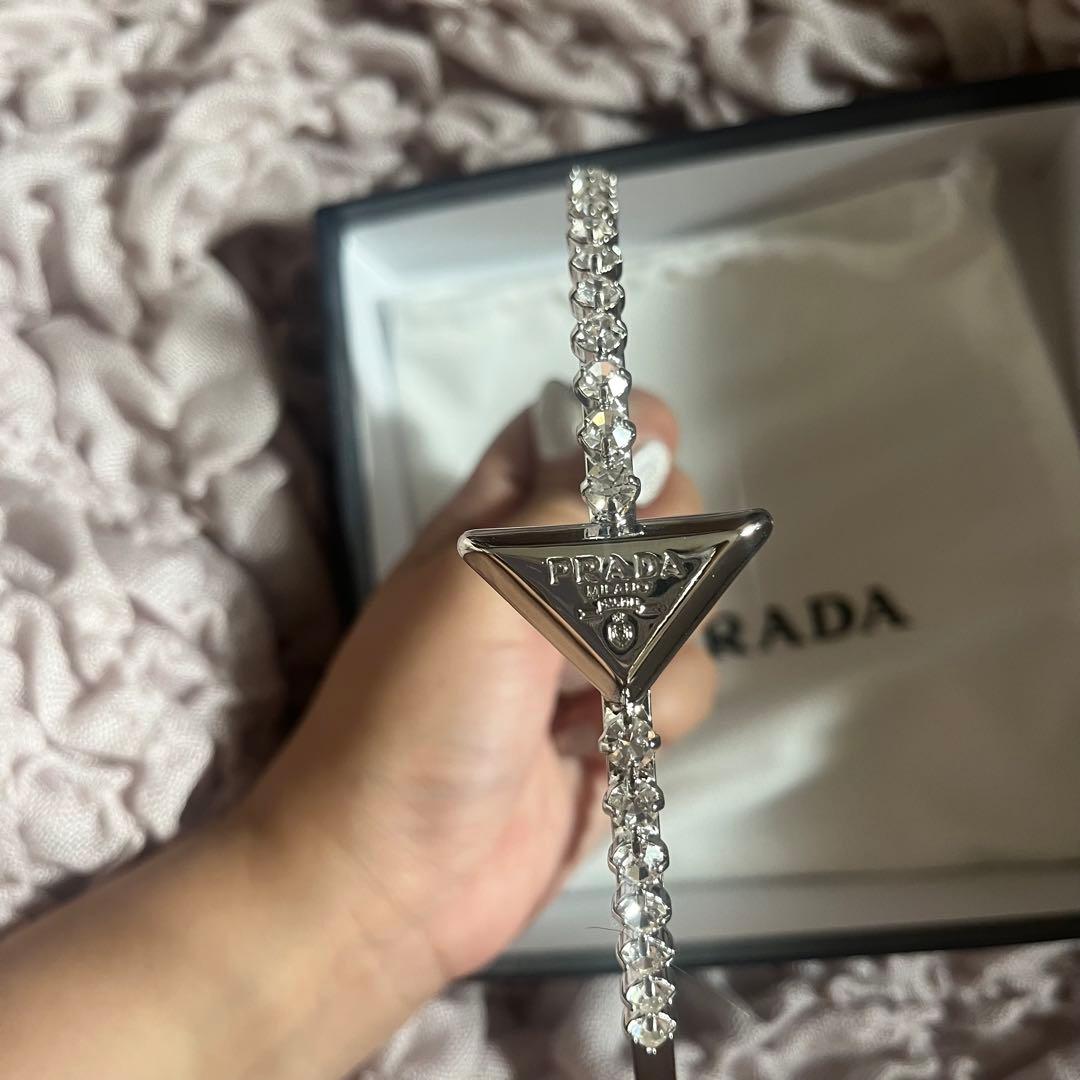 PRADA クリスタルカチューシャ