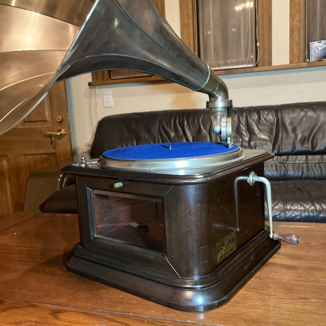 ♬ 大型ラッパ蓄音機 4丁ゼンマイ コロンビア マジェスティック BD型