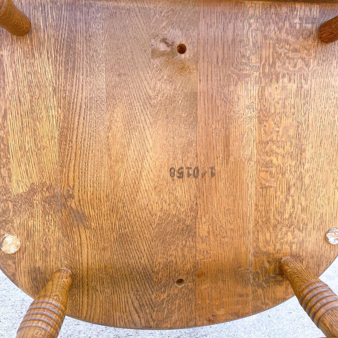 【美品送料込】飛騨産業 キツツキマーク アンティーク 木製ロッキングチェア①