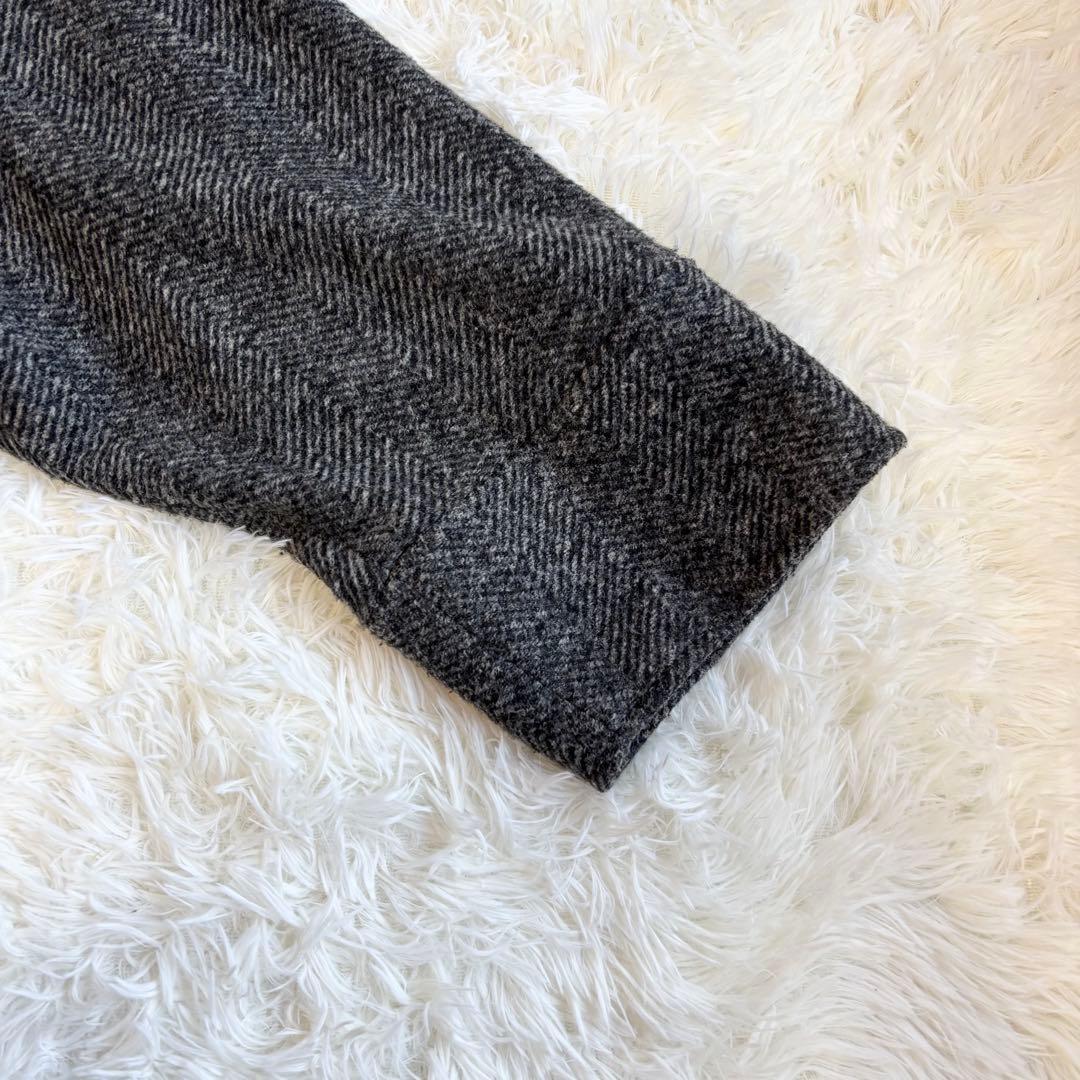 人気✨ スピック＆スパン Wスライバーヘリンボーンミドルコート22AW 38