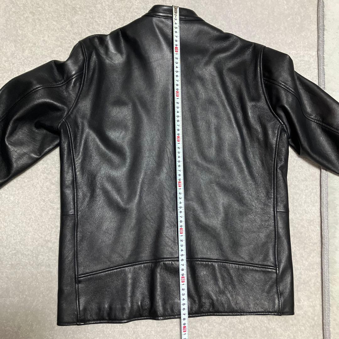 ビームス ハート　レザージャケット シングルライダース　羊革　黒　Lサイズ
