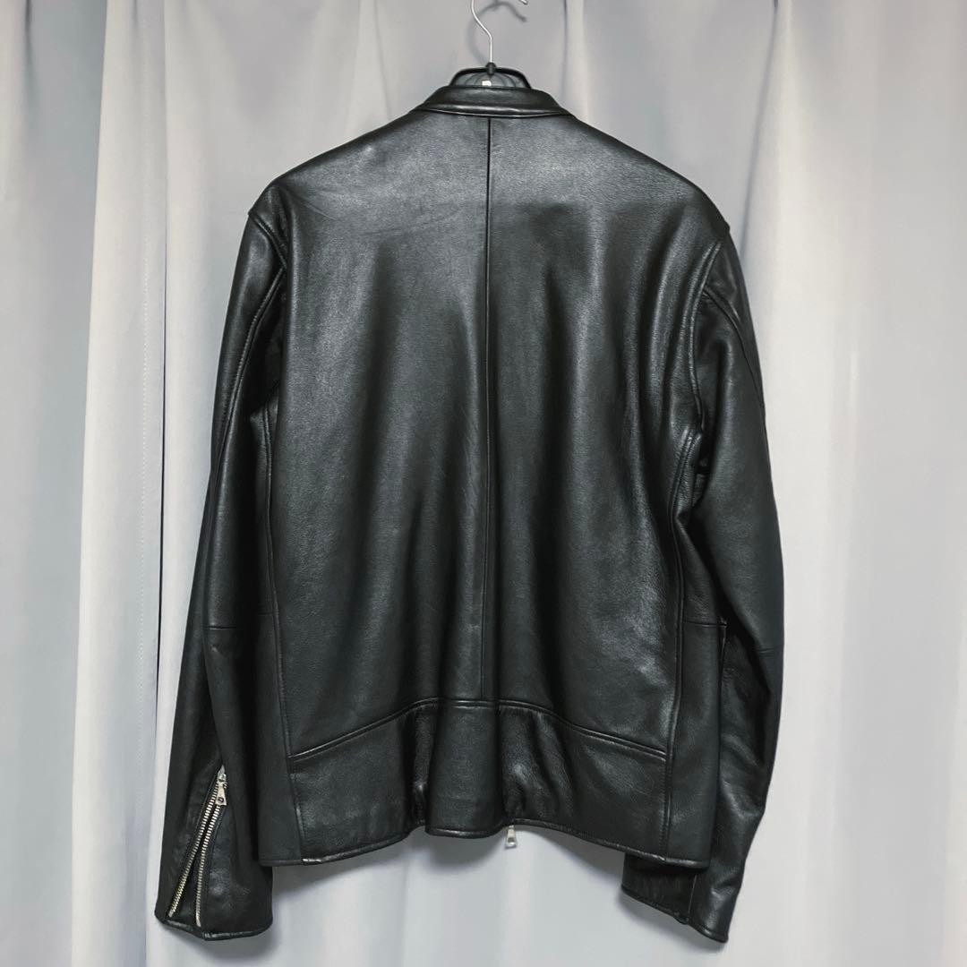 ビームス ハート　レザージャケット シングルライダース　羊革　黒　Lサイズ