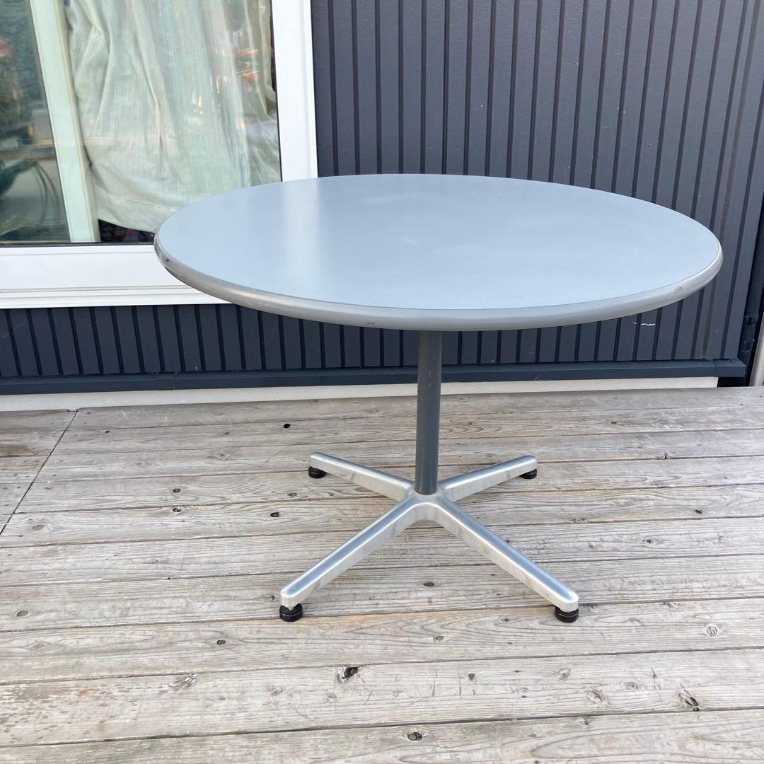 北欧レトロ アイアンフレーム ラウンドテーブル ダイニングテーブル 円卓 円形