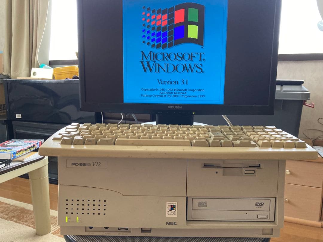 最終価格！PC-9821V12 HDD2台 DVD増設Win98,95,3.1