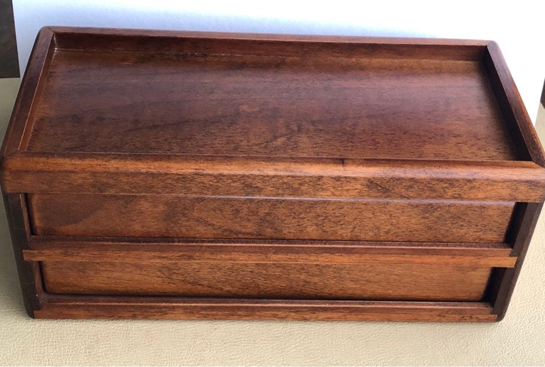 豊岡クラフト　木製万年筆箱　　2段　8本収納