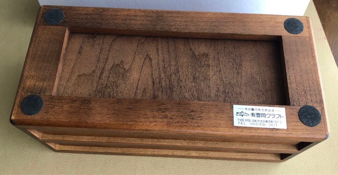 豊岡クラフト　木製万年筆箱　　2段　8本収納