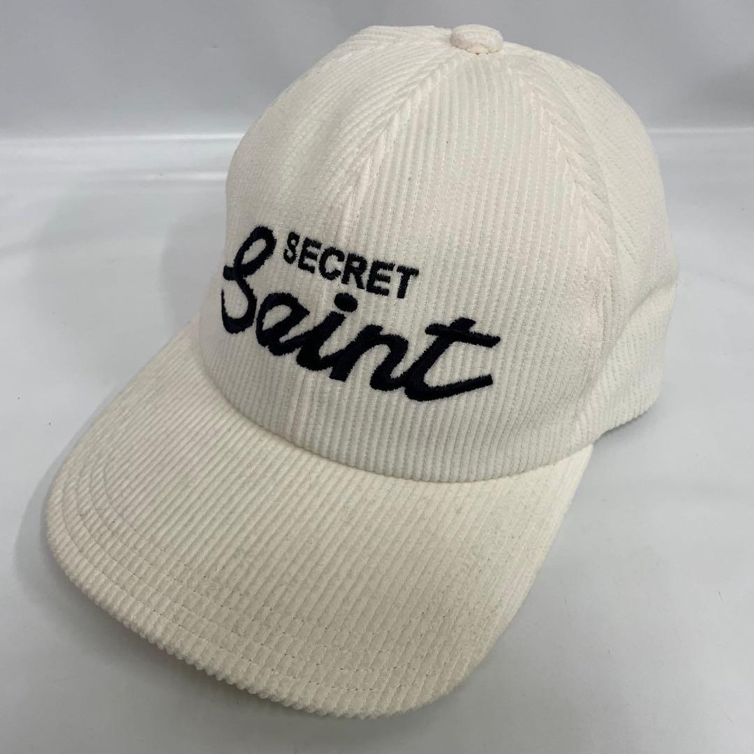 SAINT MICHAEL SECRET コーデュロイキャップ ホワイト