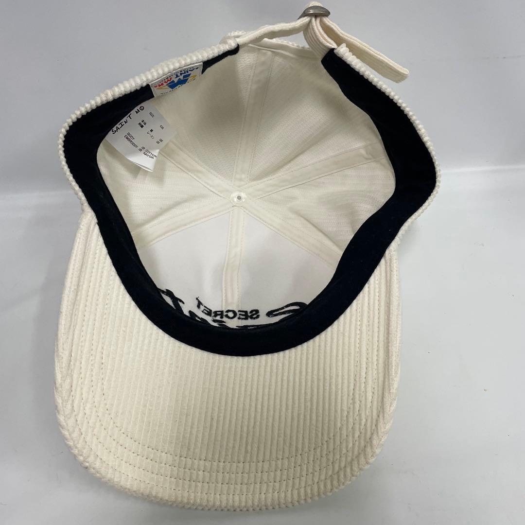 SAINT MICHAEL SECRET コーデュロイキャップ ホワイト