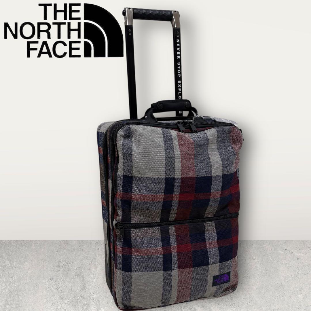 【美品】ノースフェイス キャリーケース パープルレーベル トラベルキャリー2輪